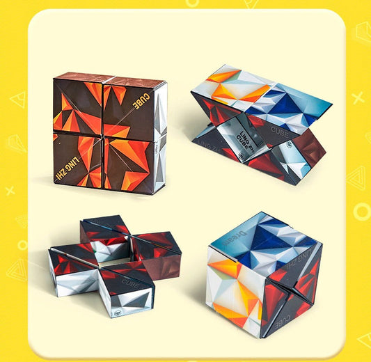 "Infinite Reversible Magnetic Magic Cube: Anti-Stress Toy"